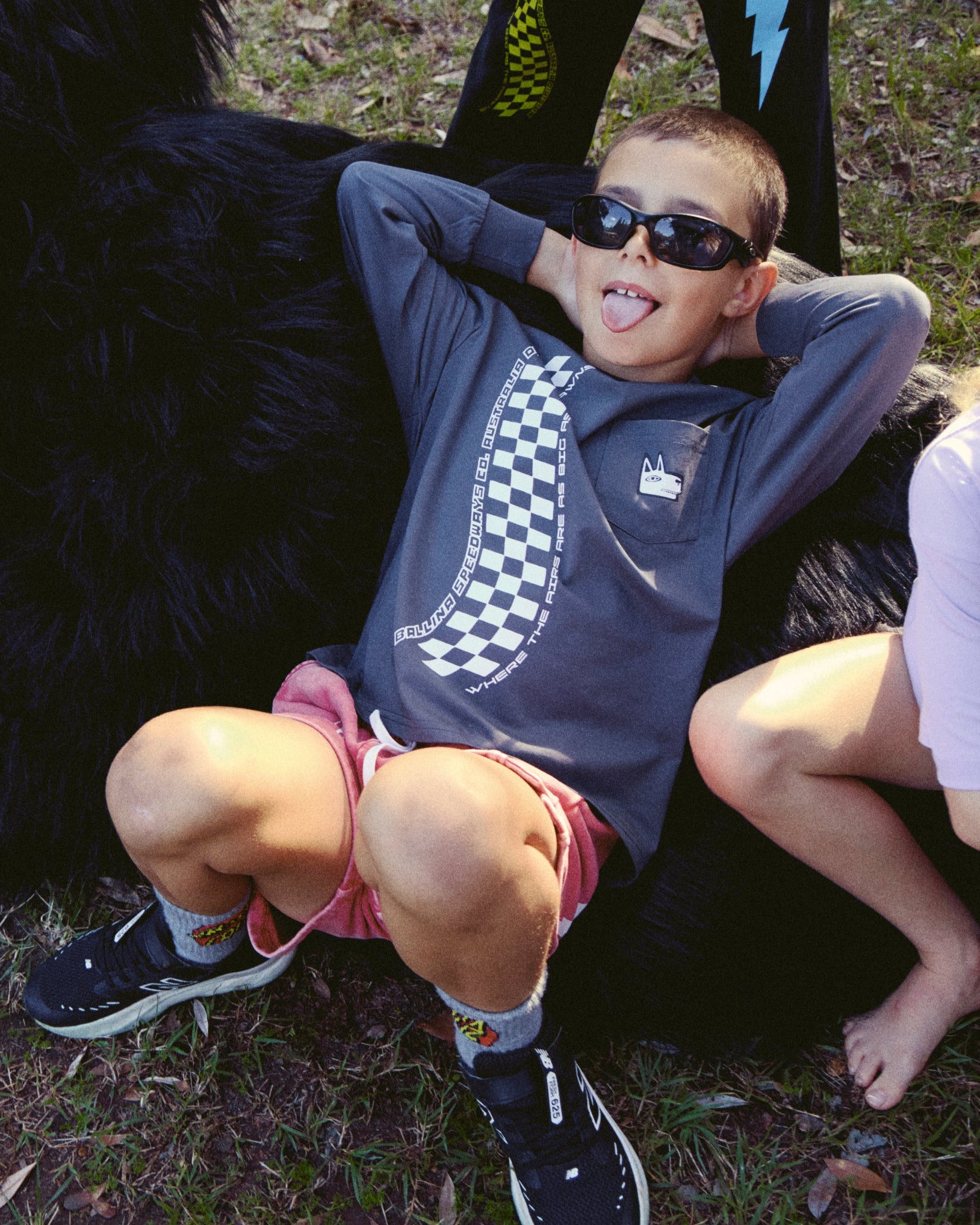 The Prawn Pit Stop Longsleeve Kids Shirt