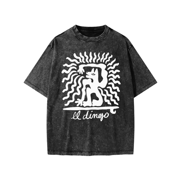 Mr. Dingo Boxy Fit Vintage Wash Kids T-Shirt