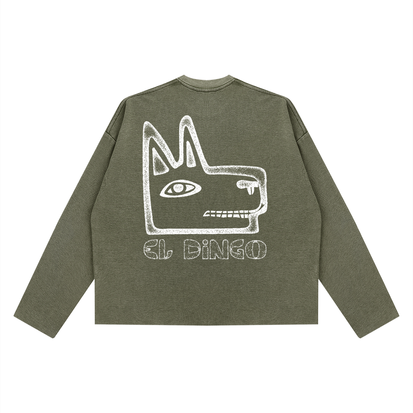Vintage Logo Raw Edge Waffle Shirt - El Dingo