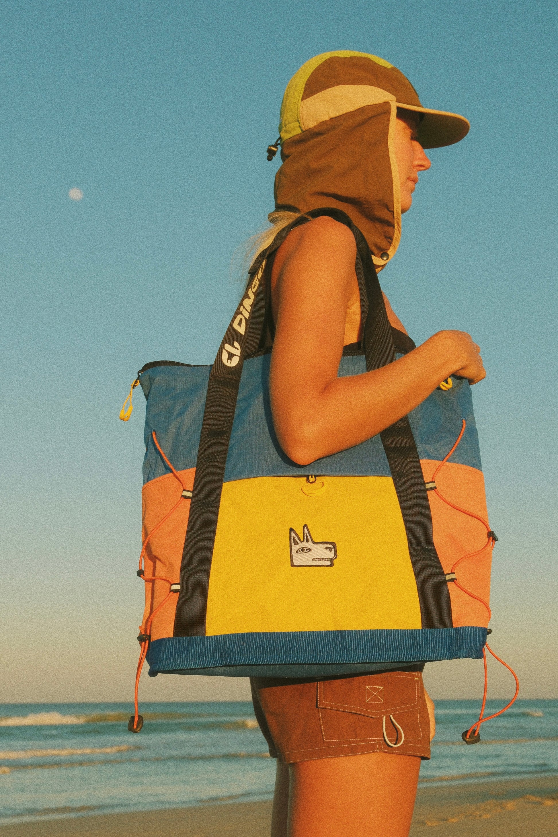 The Adventure Tote in Blue + Yellow - El Dingo