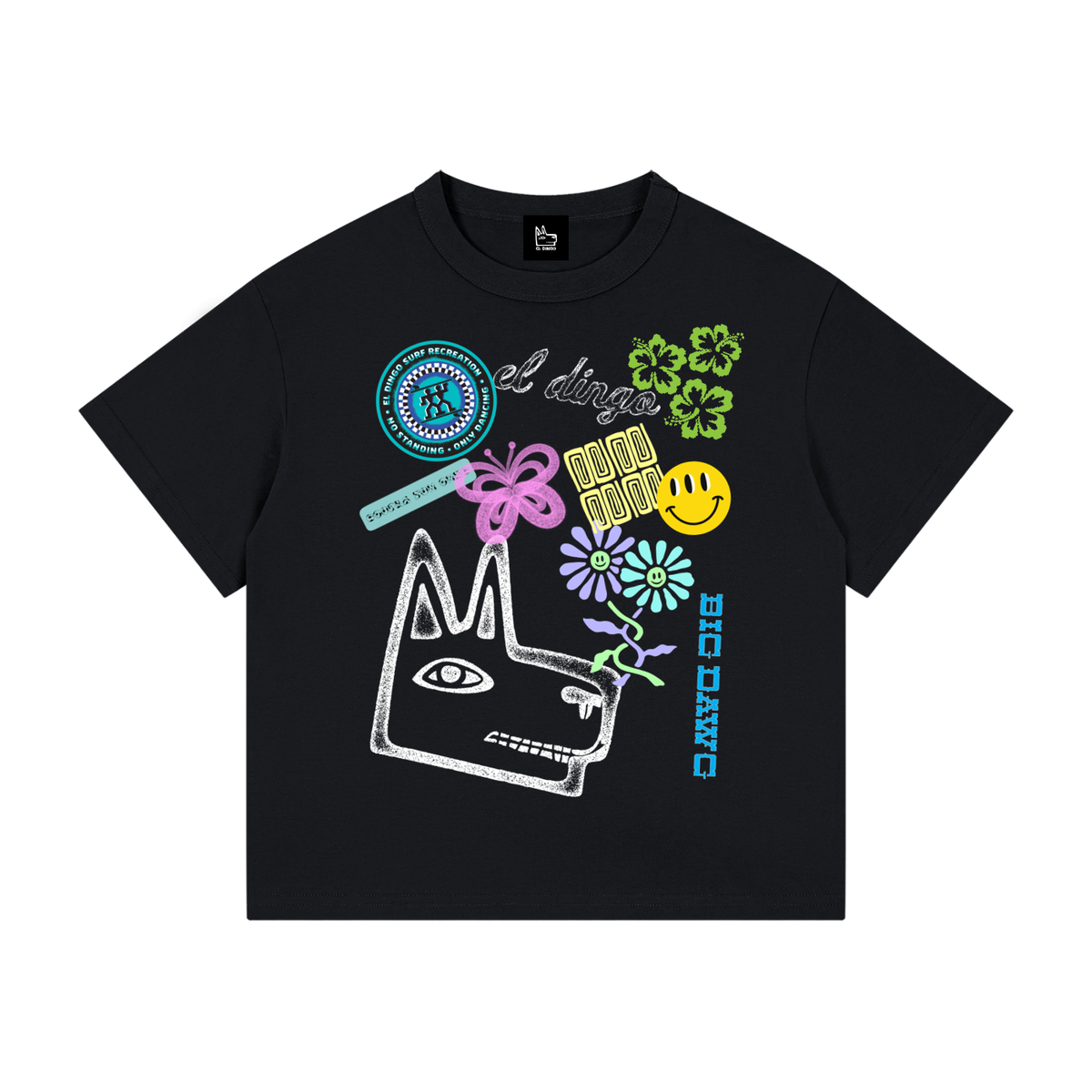 Stickers Kid's Loose Fit Drop Shoulder T-Shirt - El Dingo