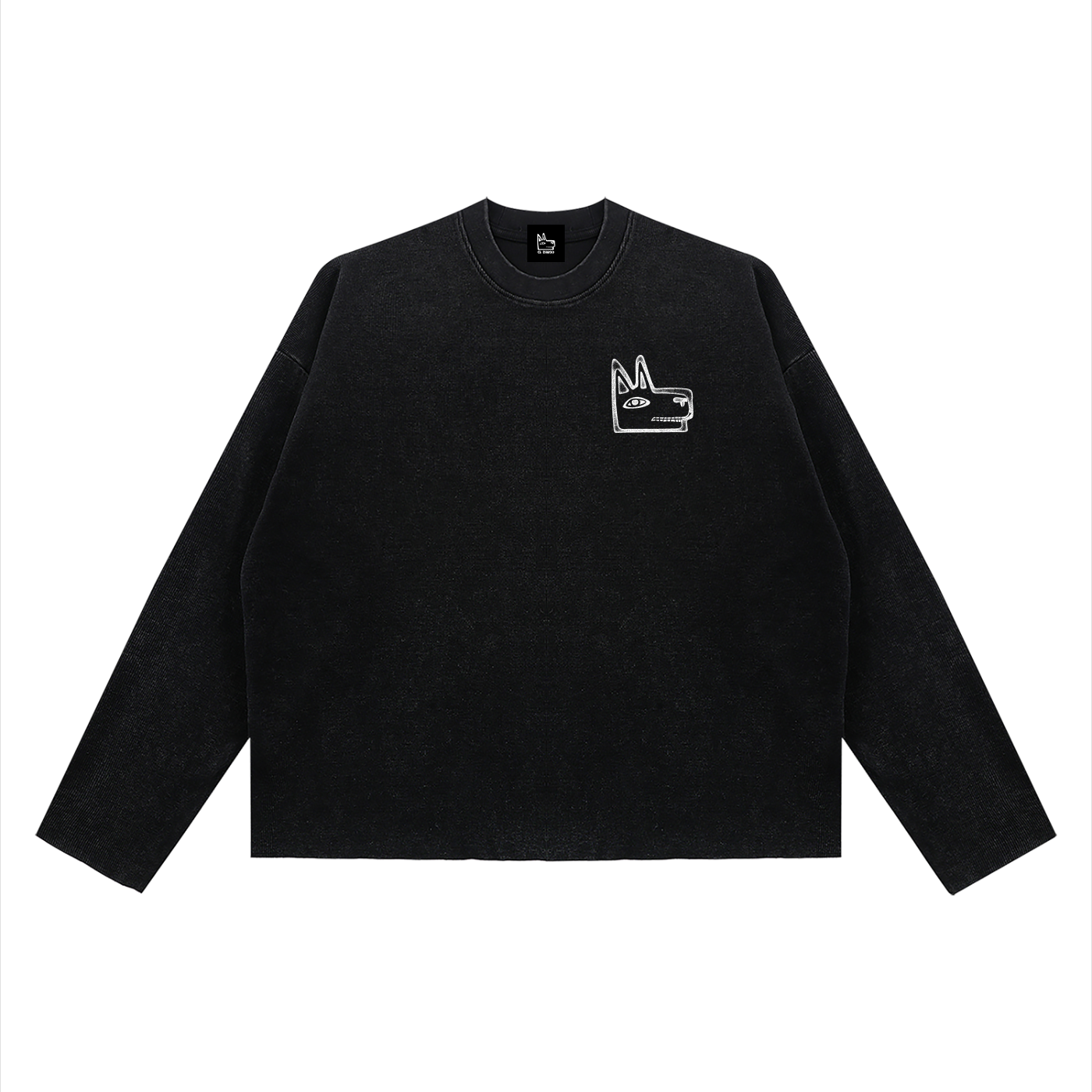 Vintage Logo Raw Edge Waffle Shirt