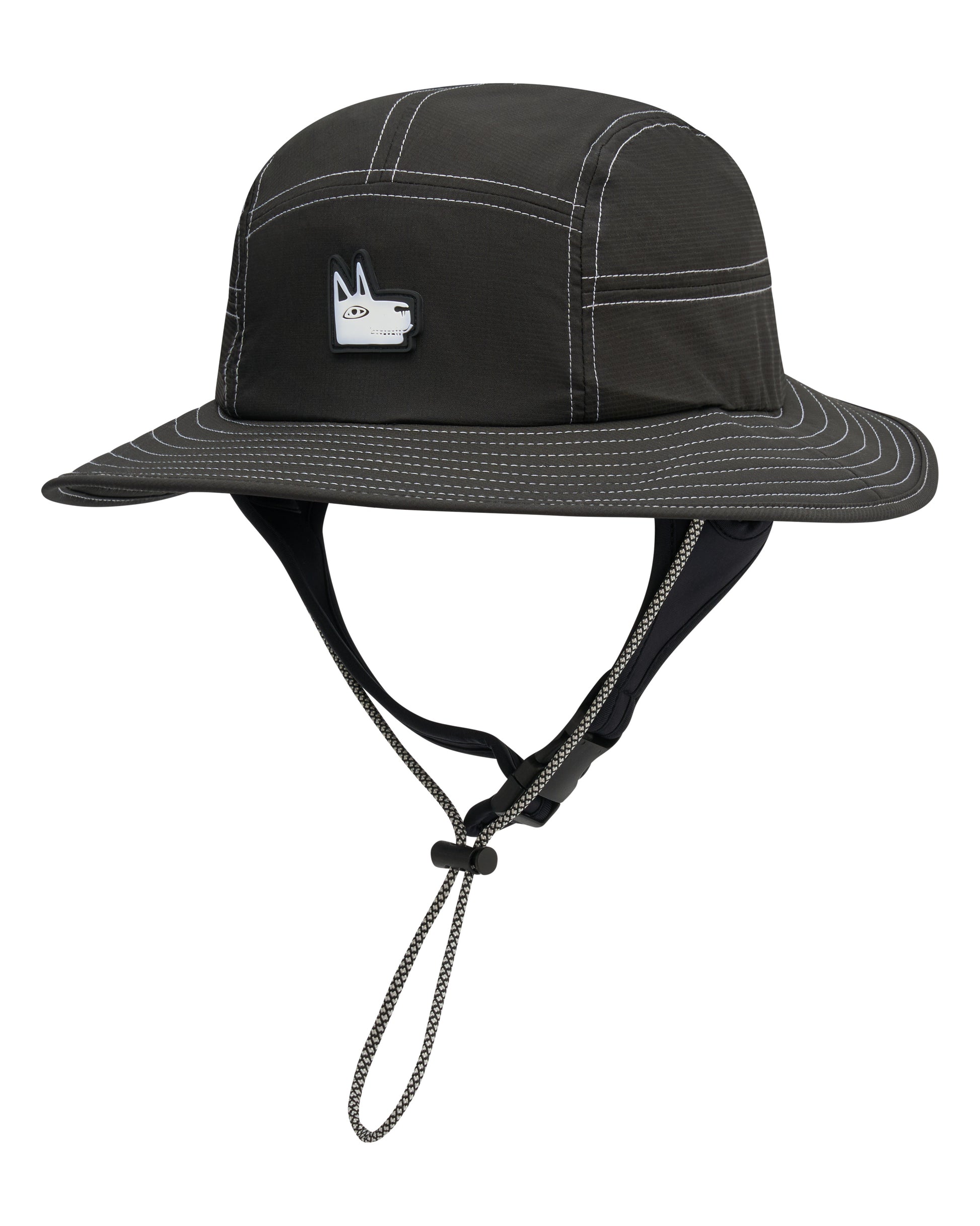 Black Wide Brim Surf Hat UPF 50+ - El Dingo