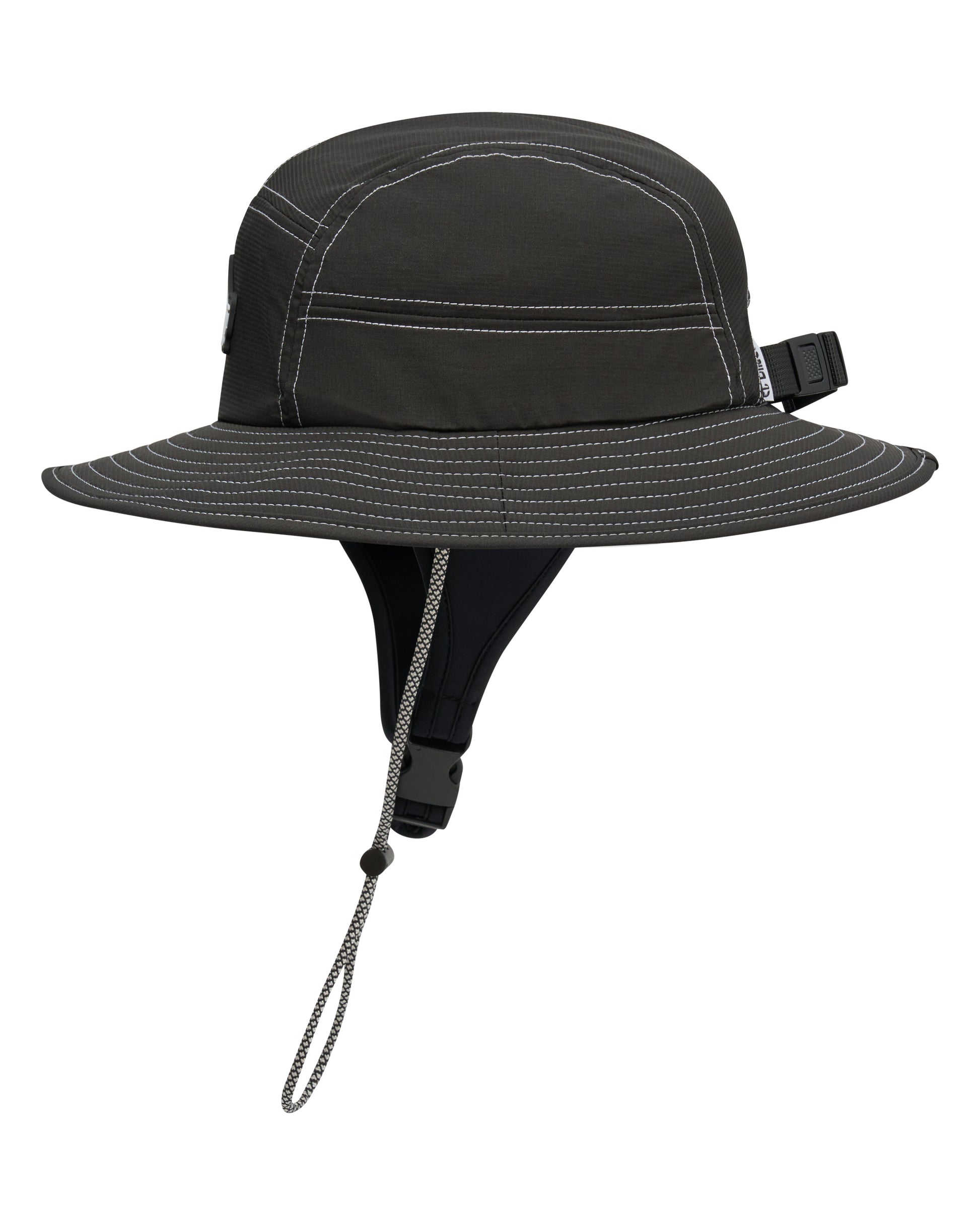Black Wide Brim Surf Hat UPF 50+ - El Dingo