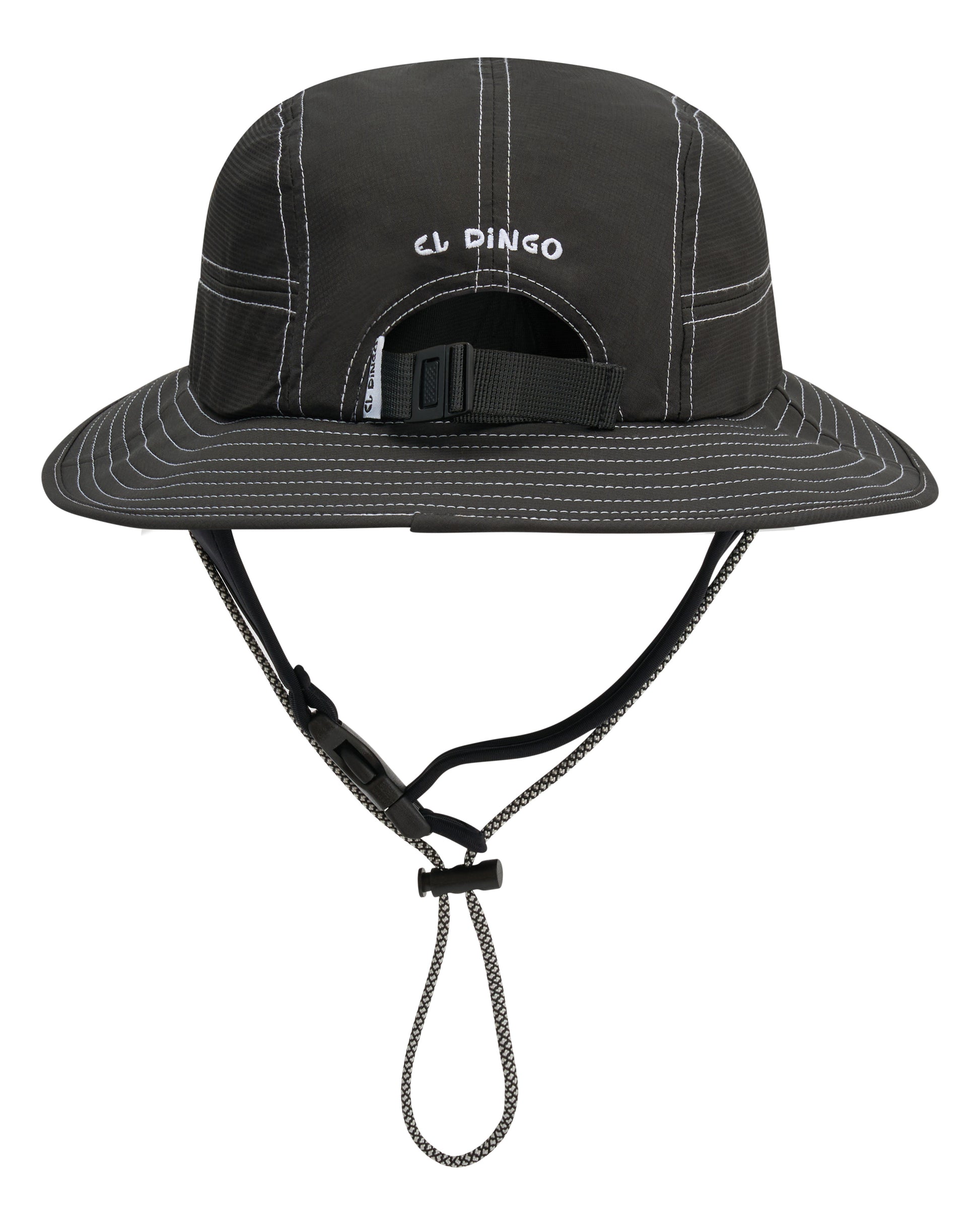 Black Wide Brim Surf Hat UPF 50+ - El Dingo