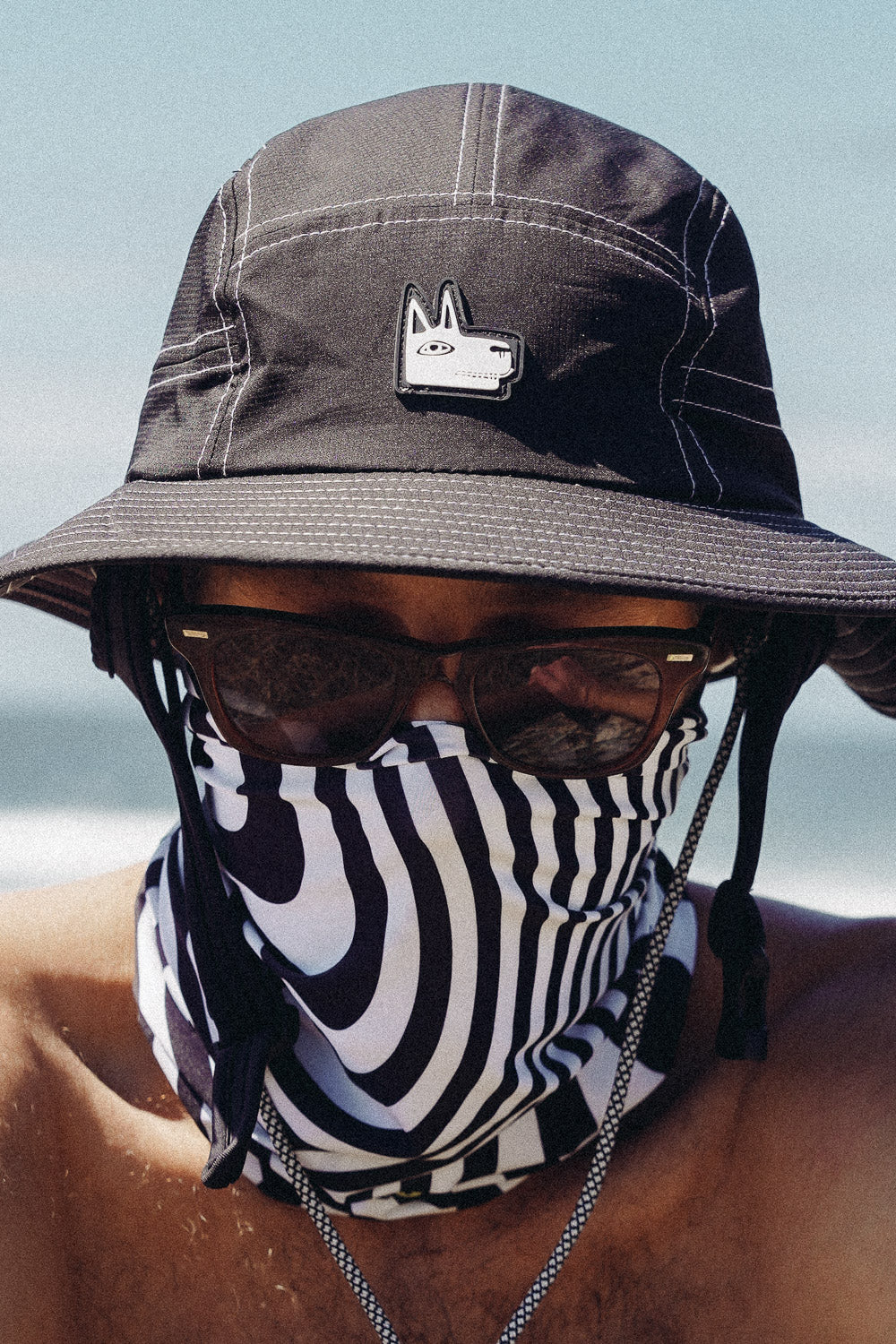 Wave Stripe Neck Gaiter