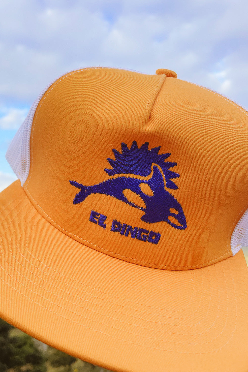 El Dingo A-Frame Trucker Hat With Killer Whale - El Dingo