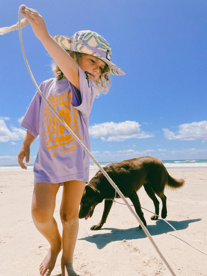 Mr. Dingo Kids Tee - Lilac - El Dingo