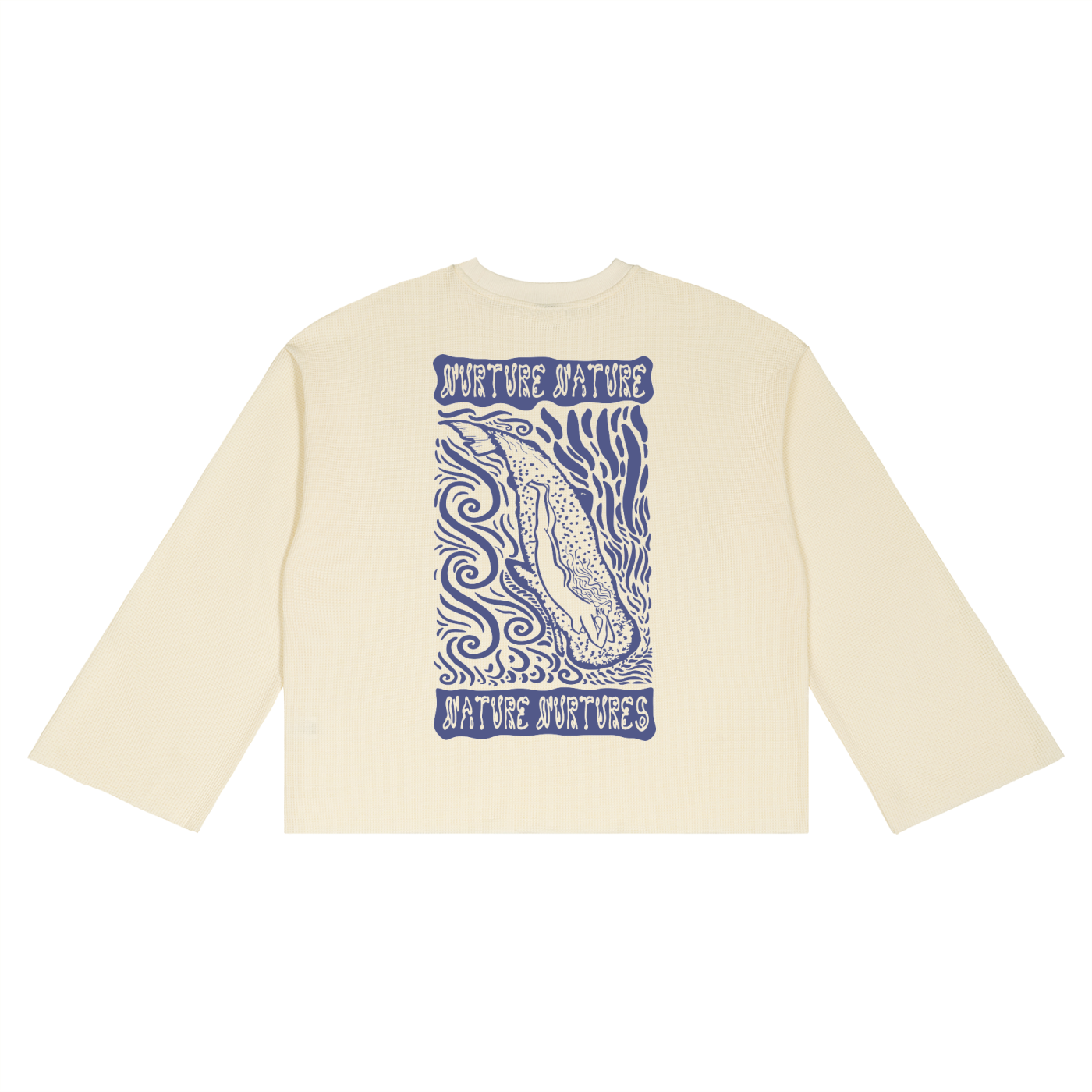 Nurture Nature Waffle Knit Longsleeve - Cream