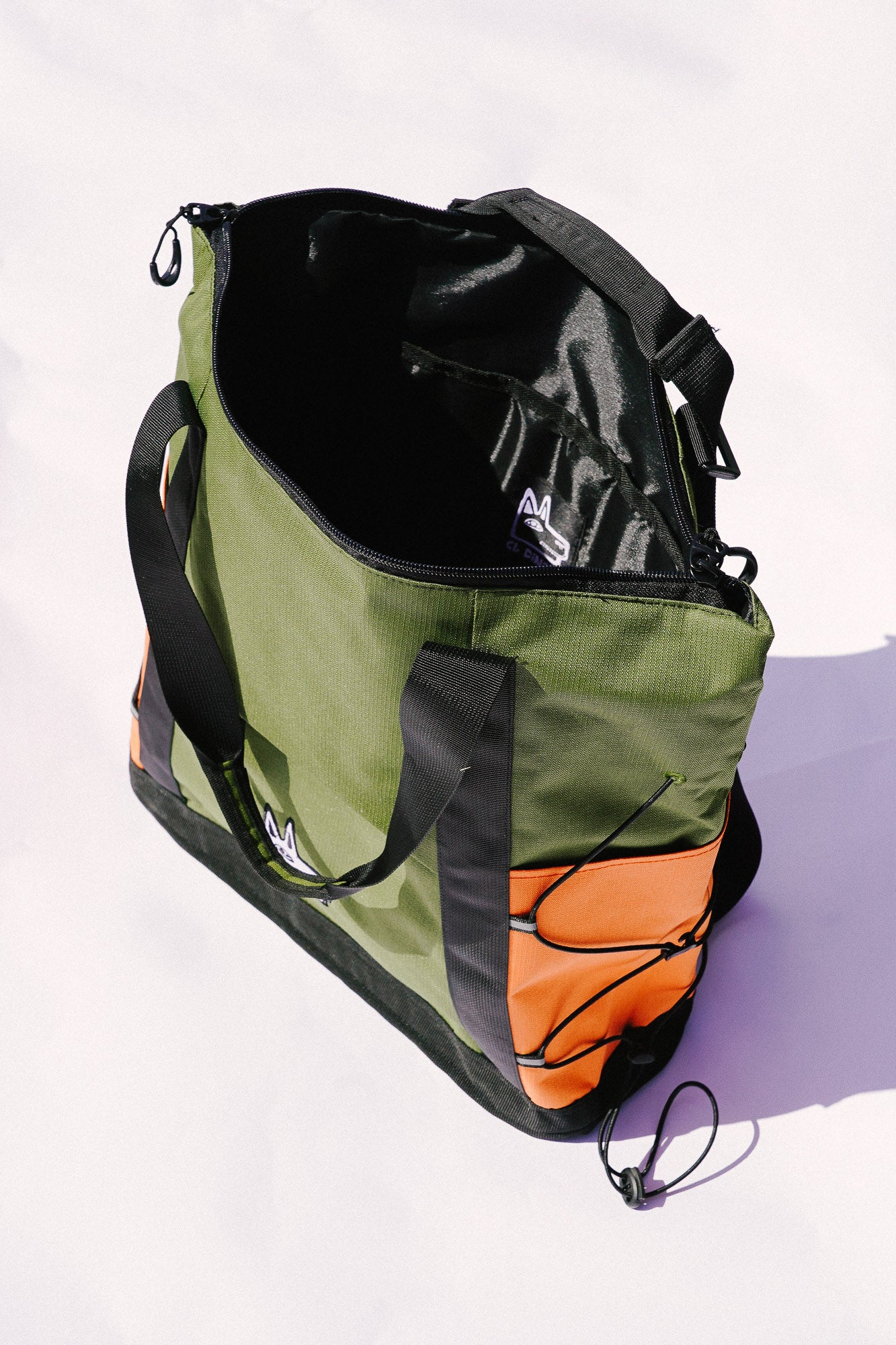 The Adventure Tote in Green + Orange - El Dingo