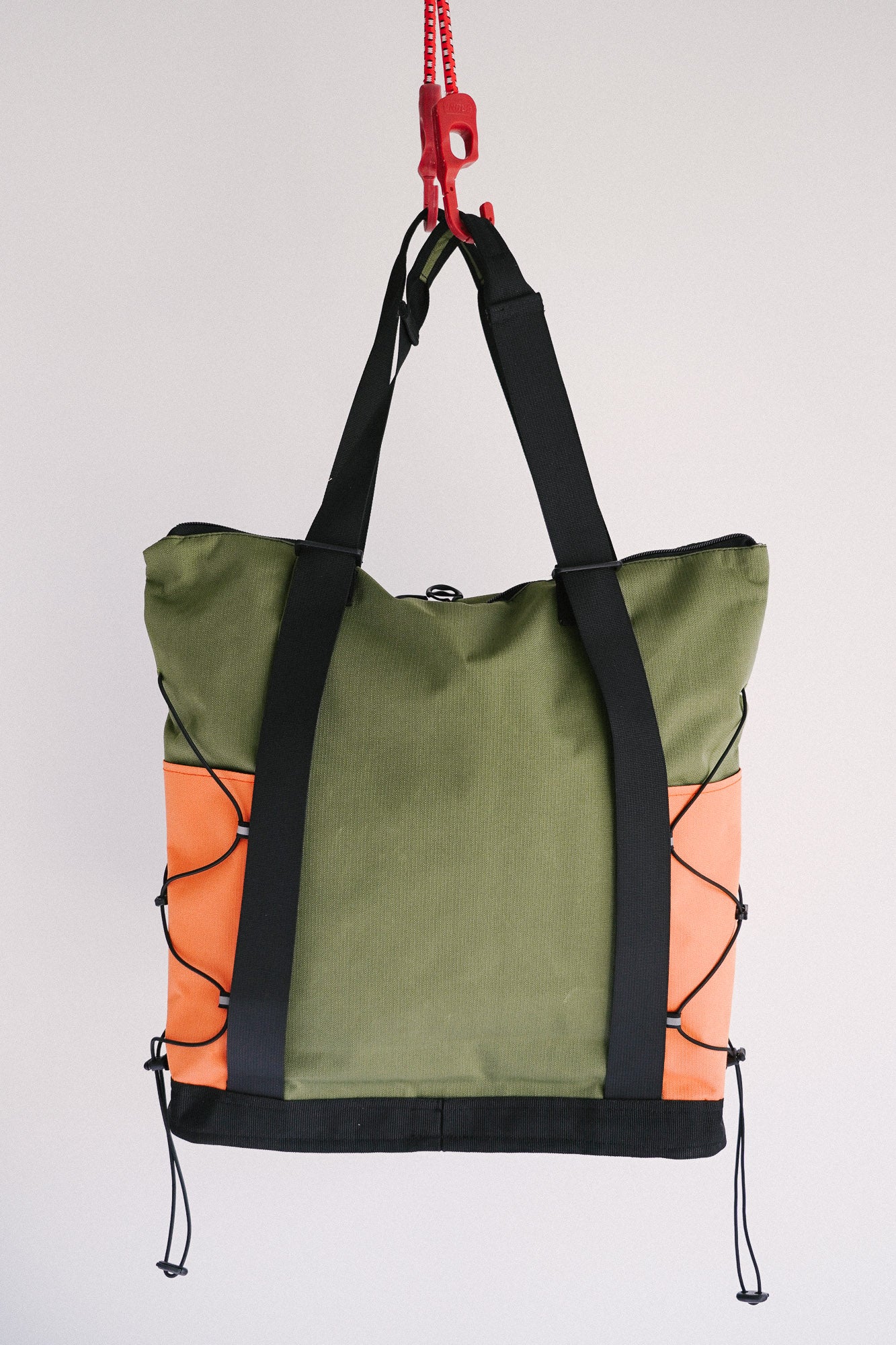 The Adventure Tote in Green + Orange - El Dingo