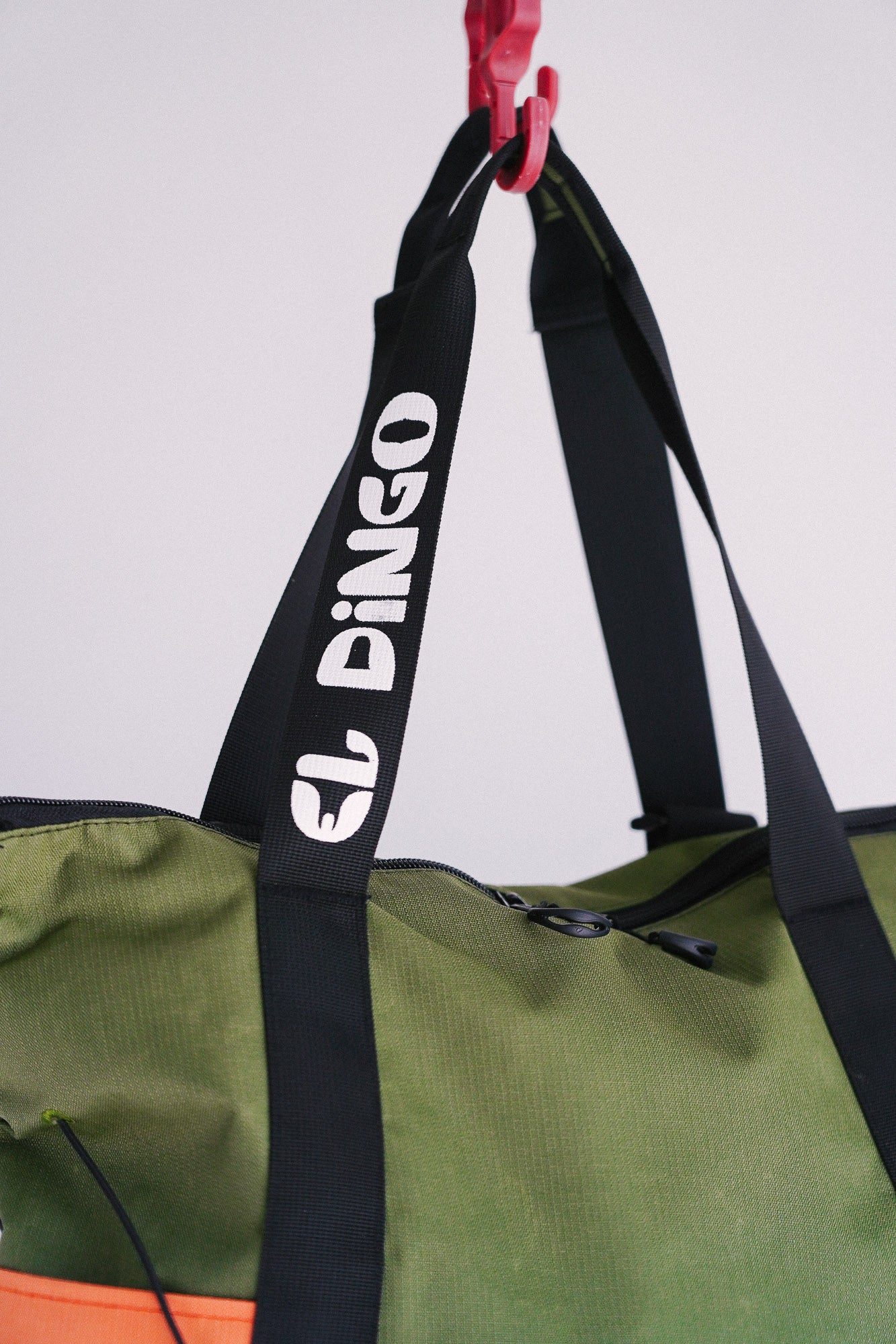 The Adventure Tote in Green + Orange - El Dingo