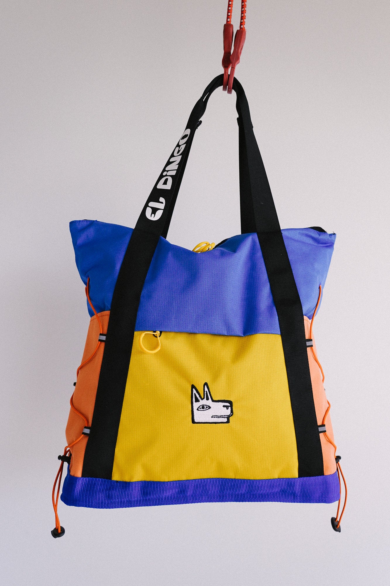 The Adventure Tote in Blue + Yellow - El Dingo
