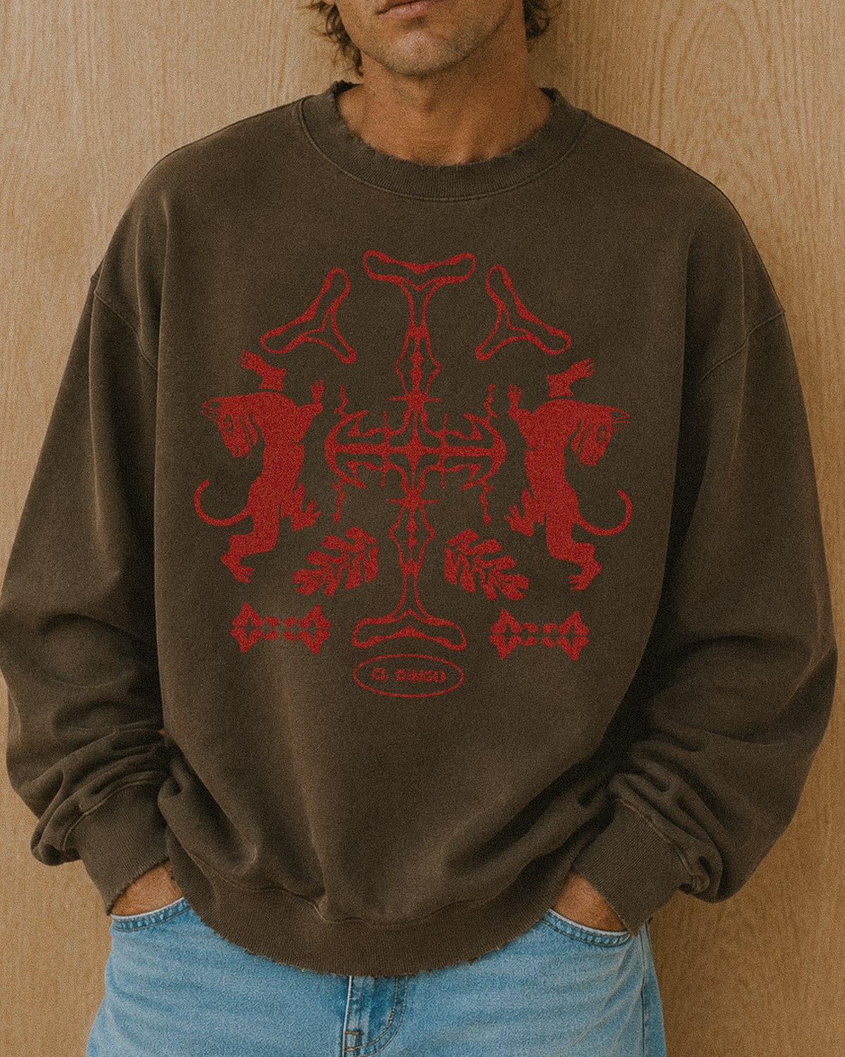 Illawarra Panther Coffee Distressed Jumper - El Dingo