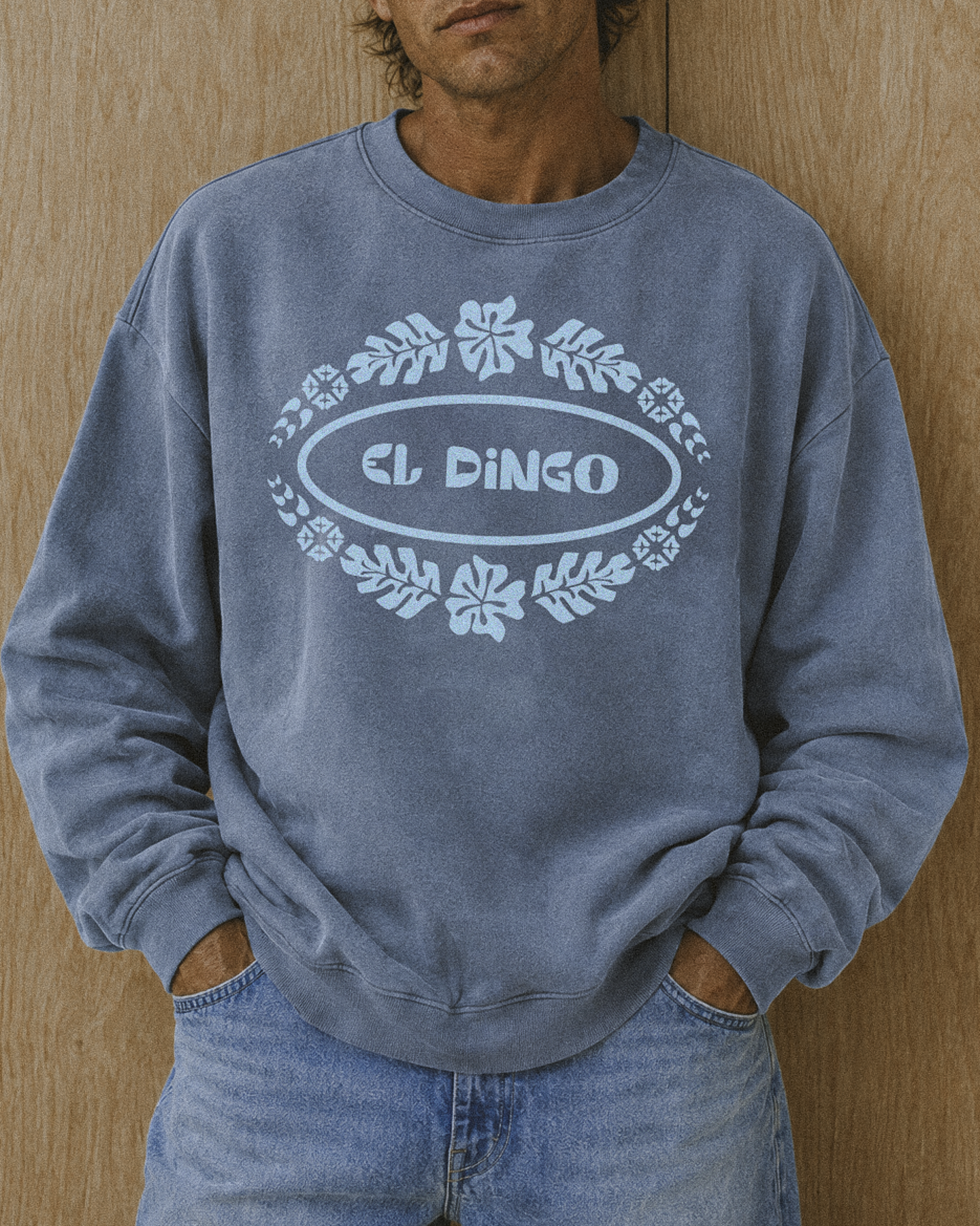 Fleece Hibiscus Logo Jumper