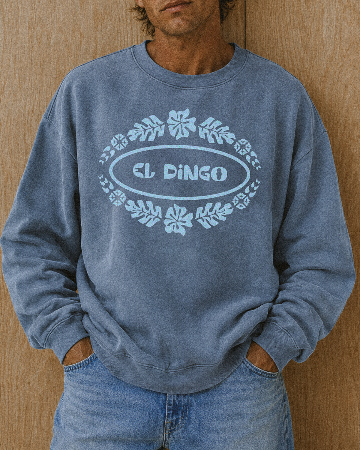 Fleece Hibiscus Logo Jumper - El Dingo
