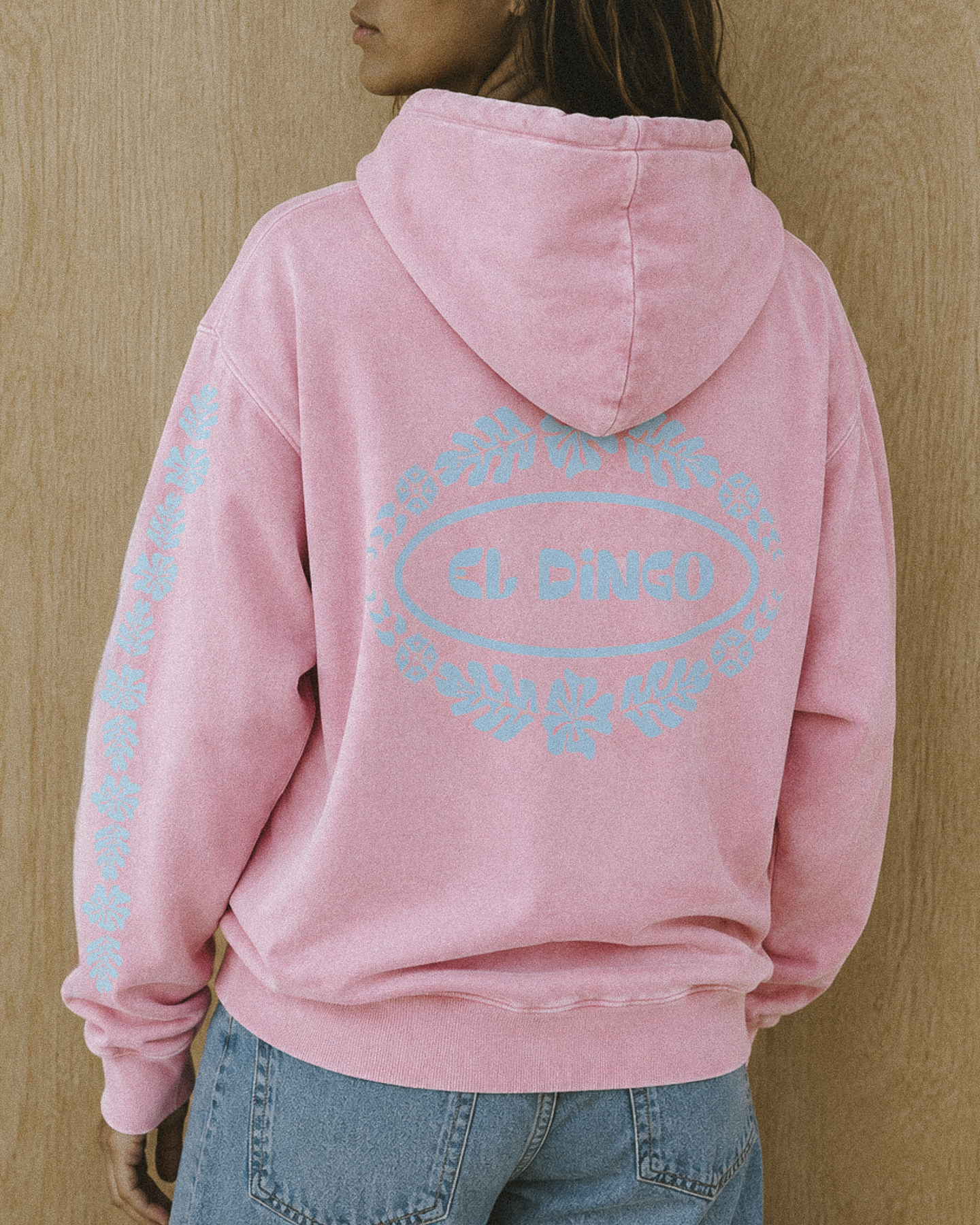 Vintage Fleece Hibiscus Hoodie - El Dingo