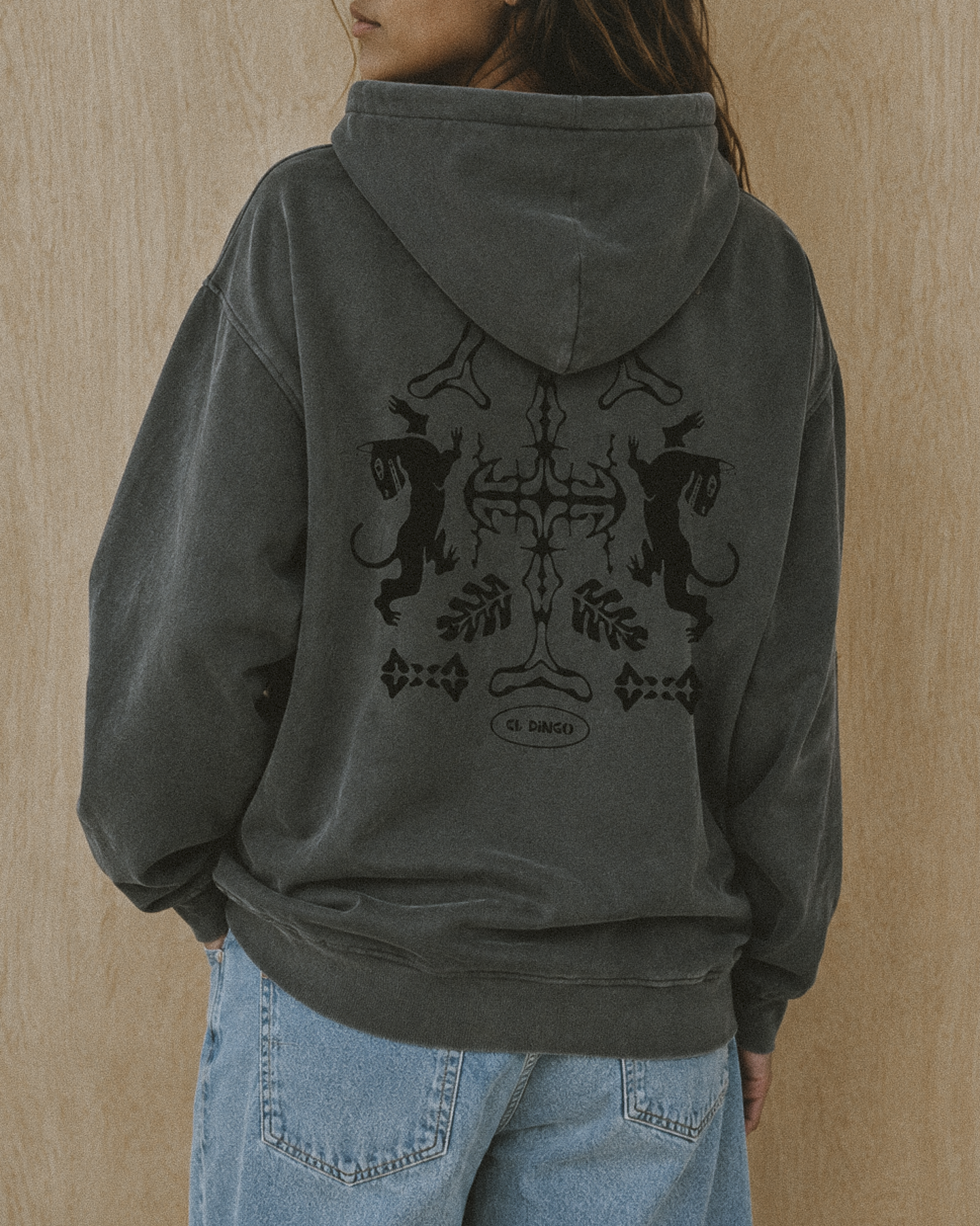 Vintage Fleece Panther Hoodie