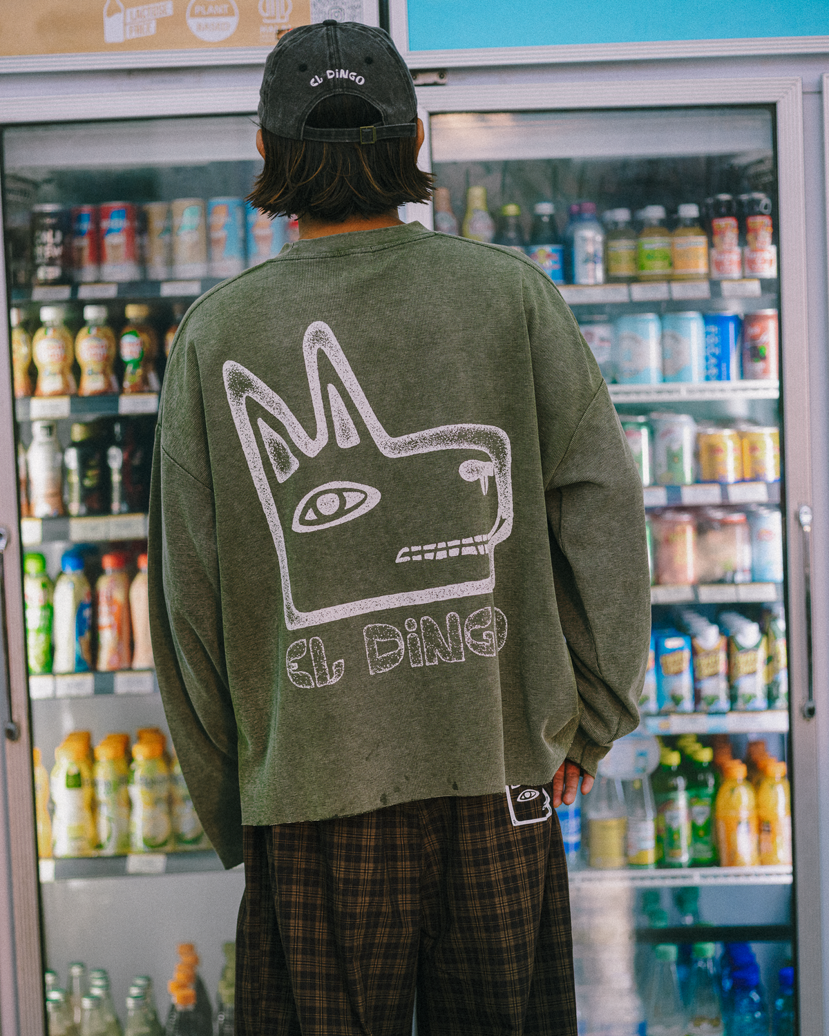 Vintage Logo Raw Edge Waffle Shirt - El Dingo