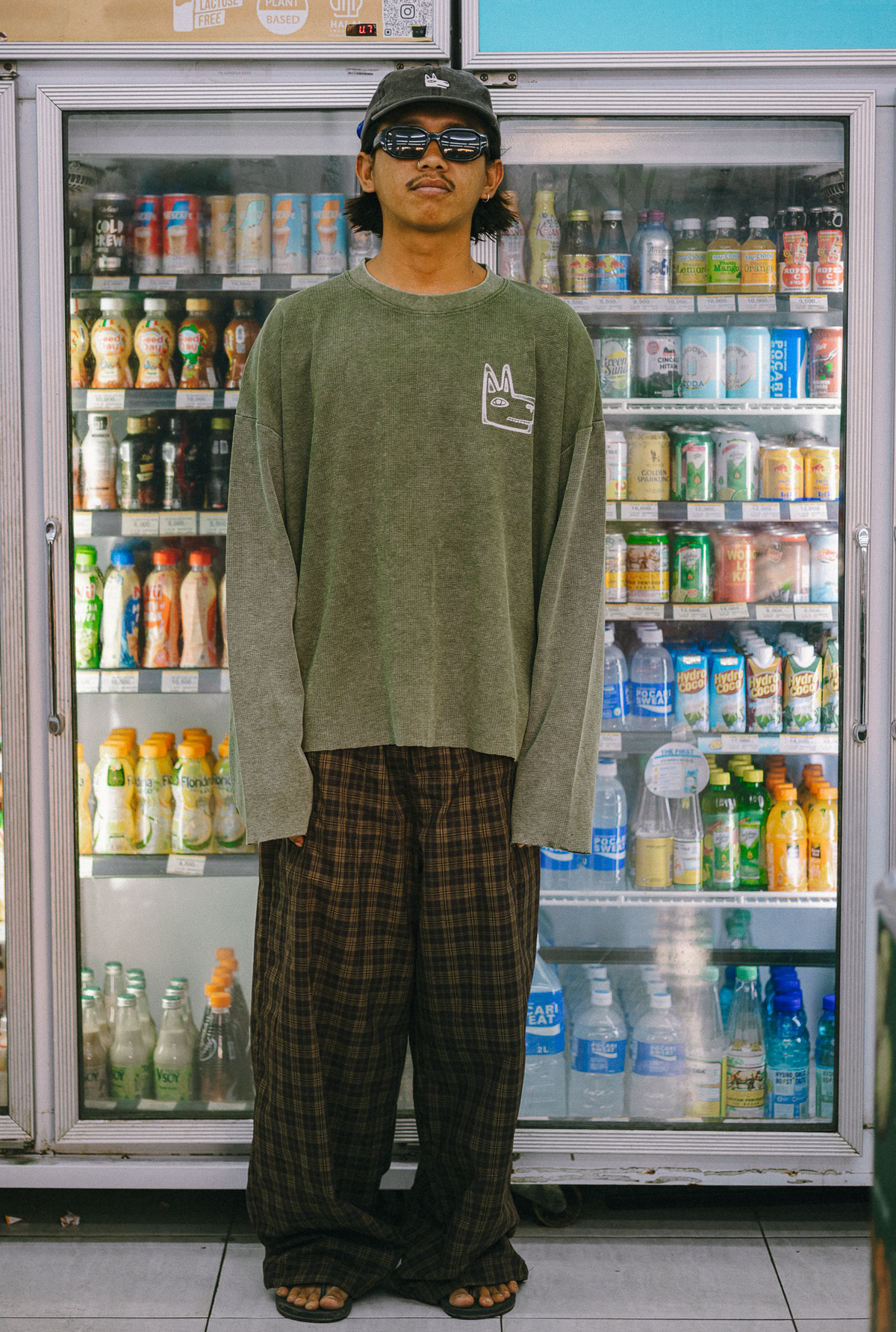 Vintage Logo Raw Edge Waffle Shirt - El Dingo