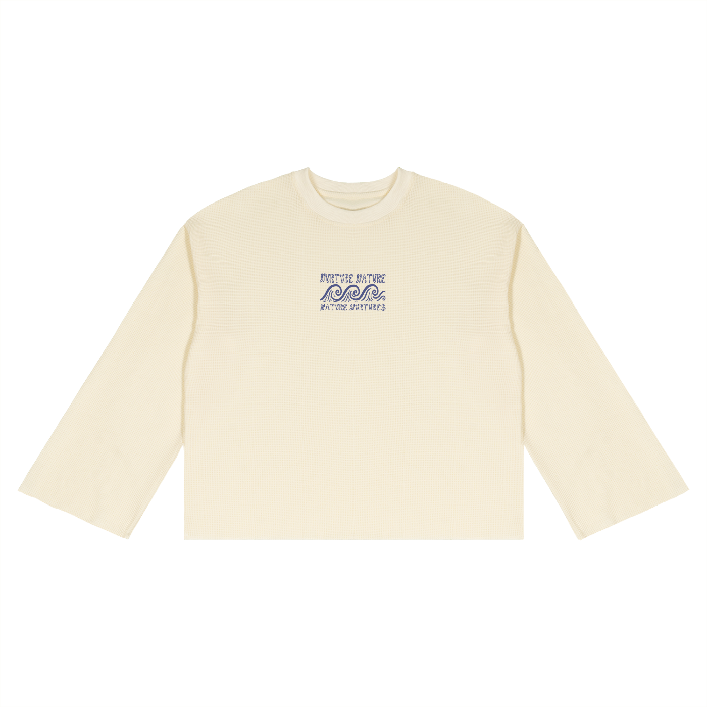 Unisex Waffle Raw Edge T-Shirt