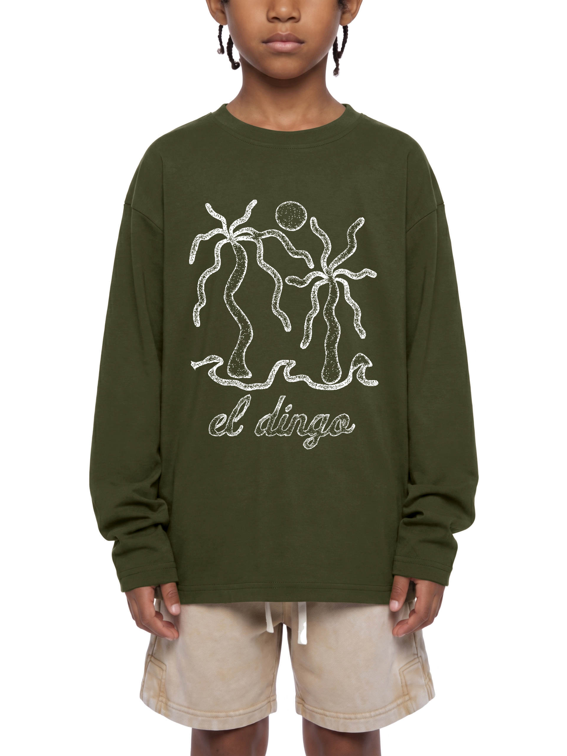 Paradise Kid's Drop Shoulder Long Sleeve T-Shirt