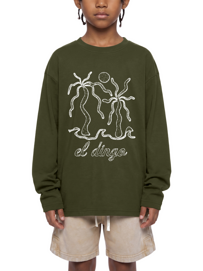 Paradise Kid's Drop Shoulder Long Sleeve T-Shirt - El Dingo